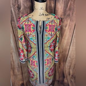 laundry by shelli segal dress Multi Color Shift 3/4 Sleeve